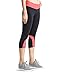 Baleaf Women's Yoga Running Workout Capri Legging Hidden Pocket Dubarry Size L