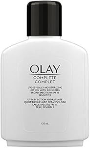 Olay Complete Daily Moisturizing Lotion with Sunscreen Broad Spectrum SPF 15, Sensitive, 120 ml