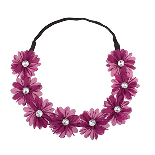 Lux stretch floral headband head crown flower crown hea…