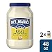 Hellmann's Real, Mayonnaise, 48 Fl Oz (Pack of 2)