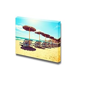Beautiful Scenery Landscape Spain Beach Costa Del Sol of Mediterranean Sea Vacation Concept - Canvas Art Wall Art - 12" x 18"