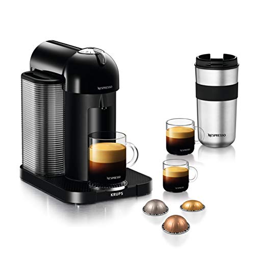 Krups Nespresso Vertuo XN9018 Kapselmaschine, 1,2 L Wassertank für 5 Tassengrößen, schwarz