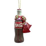 Enesco Coca-Cola by Jim Shore 4059723 Coke Bottle with Scarf Hanging Ornament