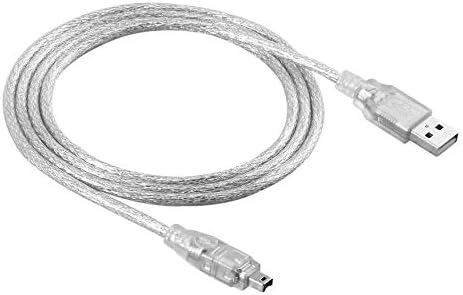 4-polig Weiß USB 2.0 Stecker auf Firewire iEEE 1394 1,2 m flexibel