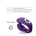 Liwez U-Shaped Electronic Couple Love Stimulation Promote Toys Multi-Speed Bed Sport Self-Amusement Tool Rechargeable Silicone(Purple)