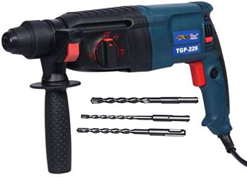 koisa Tiger Make 26 mm TGP2-26, Rotary Hammer Machine with 3 Pcs Heavy Quality Hammer Drill