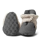 Zutano - Cozie Fleece Furry Lined Bootie With Grippers - Gray - Size 12 month