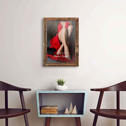 image for Artsay 11x17 Poster Picture Frames Rustic Distressed Photo Frame 11 x 