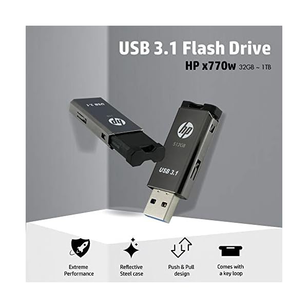 HP x770w 32GB USB 3.1 Pen Drive Dark Grey Jaguar Byte