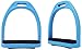CHALLENGER Horse Saddle English 4-5/8″ Wide Composite Lightweight Stirrups Blue 51113SBthumb 3