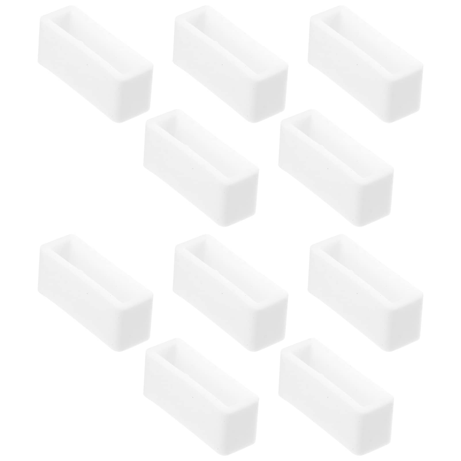 VILLCASE 10PCS Watch Strap Holder, 22mm Silicone Watch Band Strap Retainer Holder Replacement Watch Bands Retaining Hoop Watch Repair Tool Kit for Wristwatches White