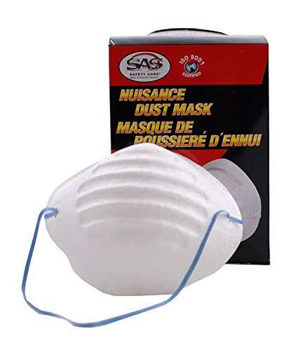 SAS Safety 2985 Non-Toxic Dust Mask 20 Boxes of 50, 1000 Masks (20-Pack)