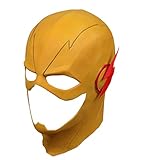Trippy Lights The Reverse Flash Yellow Halloween Latex Teen Adult Mask