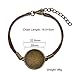 Woven Leather Bracelet Bangle Blank Base Fit 20mm Round Glass Cabochon Gems Setting Bezel Tray for Jewelry Making Pack of 20