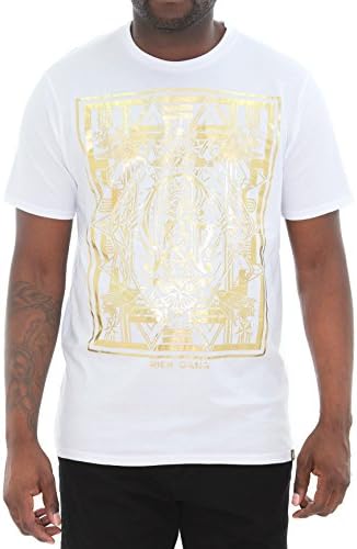 Rich Gang Men's Gatsby Gold Foil T Shirt-White-L