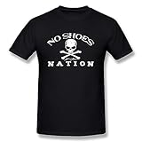 CBOAA Kenny Chesney No Shoes Nation Flag Men's Tshirt Tee,Black