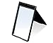 Tom David Lewis Folding Compact Mirror, Black Rectangle, For Purse or Pocket.