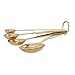 Bloomingville, Gold Stainless Steel Measuring Spoon Set, 4 Sizes
