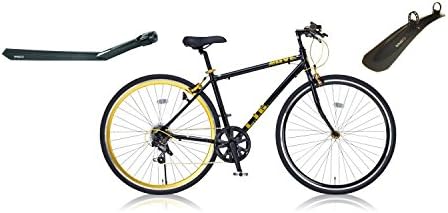 Amazon Lig リグ クロスバイク 700c シマノ7段変速 サムシフター 前輪クイックリリース 前後キャリパーブレーキ Lig Move ブラック 前後フェンダー付き 36381 リグ Lig クロスバイク