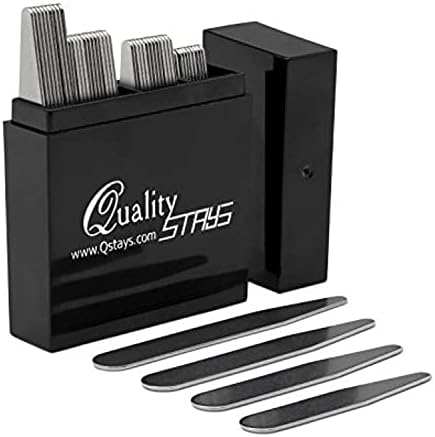 metal dress shirt collar stays Amazon.com: Wrkin Stiffs Brass Collar Stays | Non-Magnetic Metal Collar  Stays for Men's Dress Shirts | As Seen on Shark Tank