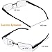 Success Eyewear Reading Glasses Set of 2 Rimless Ultra Lightweight Comfort Glasses for Reading for Men and Women Set of Black and Grey Matte 1.75