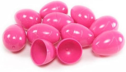 50 Pink Empty Easter Eggs Vending, Crafts, Etc. by Discount Party and Novelty