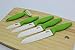 Green Kitchen Ceramic Knives Set AND Universal Knife Block COMBO; Bonus FREE Ceramic Peeler; best knife holder; premium knives set; porcelain knives, professional quality