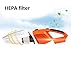 Car Vacuum Cleaner High Power Dust Buster Handheld Vac Pet Hair Crumbs Cleaner 120W 4000PA with 4.5 Meter Cord 12V (Orange)