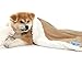 KritterWorld Pet Microplush Sherpa Snuggle Blanket, 45-Inch-by-30-Inch, Latte