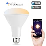 LOHAS White Ambiance BR30 75W-80W Equivalent Dimmable, Smart LED Flood Light Bulb, 2000k-6500k(Warm White to Daylight), Wi-Fi Control Bulbs, Compatible with Amazon Alexa and Google Assistant