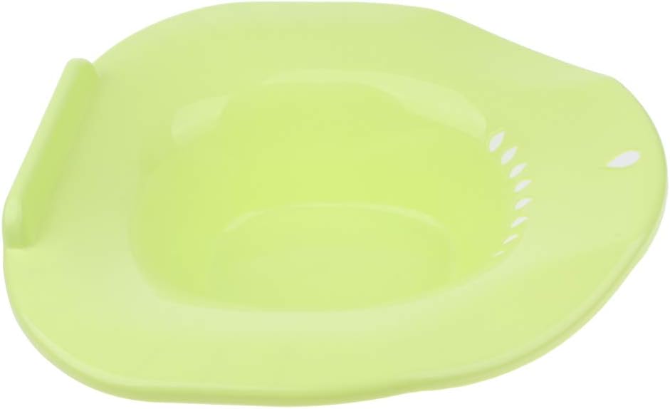 Durable Plastic Pregnant Women Hemorrhoids Toilet Sitz Bath Tub Soaking Can Bowl with Holes Green White - Blue