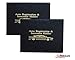 Andalus Auto Registration & Insurance Card Holder Pack of 2, Waterproof Essential Car Registration Holder with Hook & Velcro Closure, Perfect for Every Vehicles Glove Boxes (Black - 5 1/8