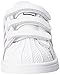 adidas Originals boys Superstar Cloudfoam Sneaker, White/White/Metallic Silver, 10 Toddler US