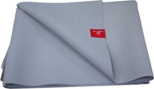 Honest Yogi Travel Yoga Mat, Thin, Light &amp; Foldable, Made of 100% Natural Tree Rubber, Double Sided Non-Slip Surface (Gray)