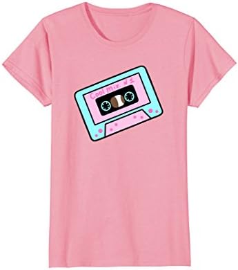 Womens Kawaii pastel goth classic Cartoon tape T shirt Medium Pink