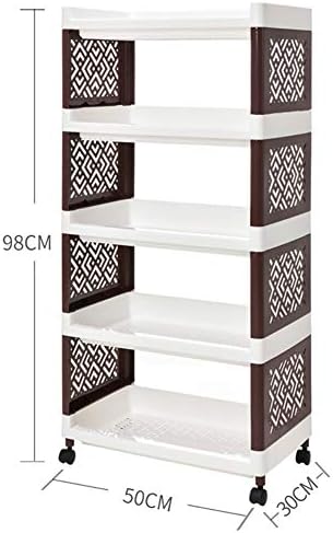 スリムスライドアウトストレージモバイル棚オーガナイザー高容量野菜果物棚モダンナローラックローリング