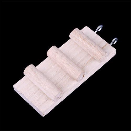 Home Pet Toy Wooden Mouse Hamster Rat Parrot Bird Toy Ladder Stairs Hanging Suspension Bridge#46660