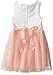 My Michelle Girls' Big Sleeveless Dress with Flower Top and Tulle Skirt with Lining