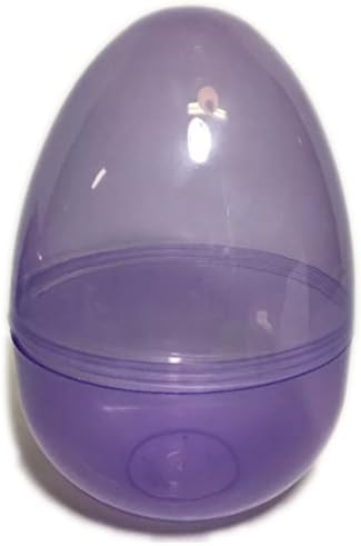 Jumbo Mega 8" Inch Plastic Surprise Prize Easter Egg Container Youtuber Kids YouTube Video Surprise Eggs! (Purple)