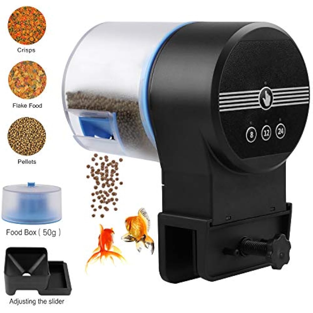 Auto Automatic Feeders Fish Feeder Moisture Proof Electric
