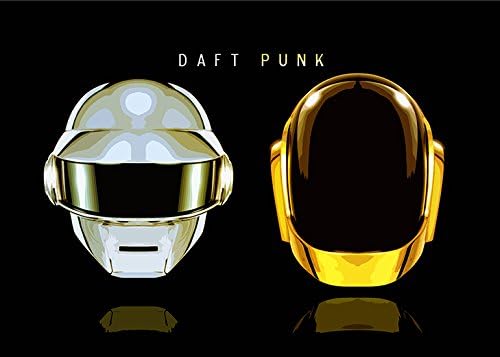 imagenation DAFT PUNK 'HELMETS' professional 260gsm silk art photographic print - unframed,(700mm X 1000mm)
