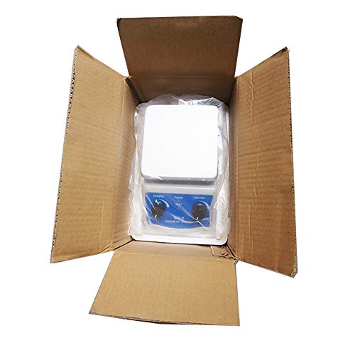 Magnetic Stirrer Hot Plate and Lab Hot Plate,100-1600RPM,Max 380°C,Dual Control,for Lab Liquid Mixing Heating SH-2