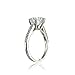 Hoops & Loops 925 Sterling Silver Round-Cut 3.00 Carat Cubic Zirconia 6-Prong-Set Solitaire Engagement Bridal Wedding Band Ring for Women | Silver, Yellow Gold, Rose Gold