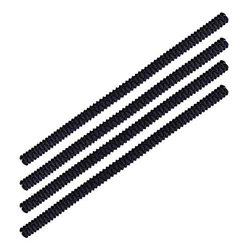 4 Pack Oven Rack Protectors - Heat Resistant Silicone Oven Guards,Toaster Edge Guard Shields,Dishwasher Safe,Prevent Burns and Scars when Baking or Broiling