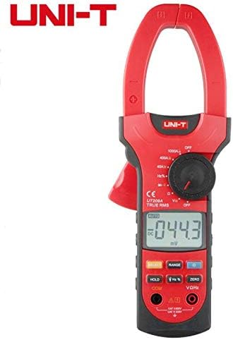 Unit UT209A True RMS Digital Clamp Multimeter 1000A 1000V Clamp Meter Ammeter Voltmeter with LCD Backlight AC DC Current Tester