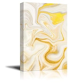 Canvas Wall Art - Abstract Golden Texture - Giclee Print Gallery Wrap Modern Home Art Ready to Hang - 12x18 inches