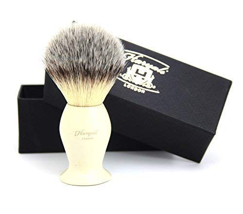 Synthetic Hair Shaving Brush with Ivory Colour Handle with Classical Box Presant