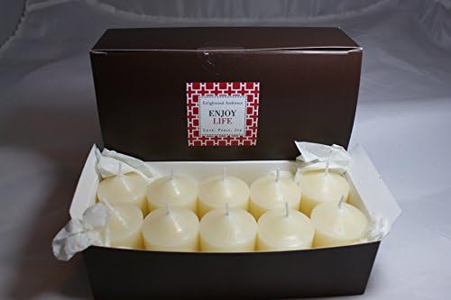 10 Tangy Blood Orange Scented Votive Candles Ivory
