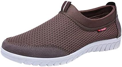 Corriee Men's Casual Shoes Men's Confortable Lightweight Soft Bottom Non-Slip Breathable Mesh Sneaker Shoes