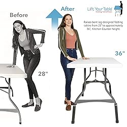 Lift Your Table® Folding Table Risers - Counter